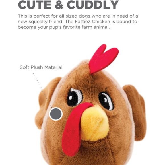 Dog Toys Chicken Plush Squeaky, XS Size Thanksgiving Theme - Picture 5 of 6